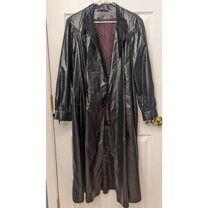 Count Romi Vintage Trench Coat Size 14 All Weather With Belt Made In USA Goth